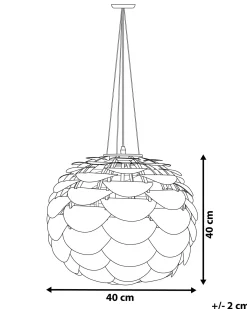 Loftlampe MOSELLE Metal Hvid