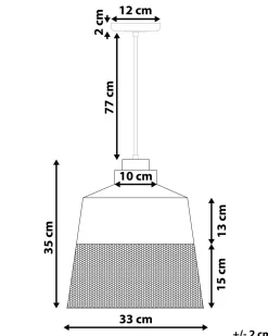 Loftlampe MUGA Metal Sort