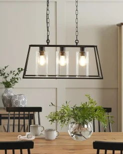 Loftlampe MUGER Metal Sort