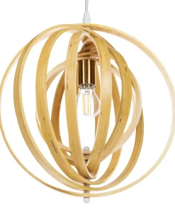 Loftlampe MURRELL Poppeltræ Lysebrun