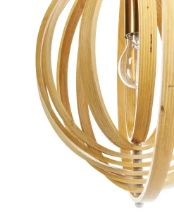 Loftlampe MURRELL Poppeltræ Lysebrun