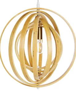 Loftlampe MURRELL Poppeltræ Lysebrun