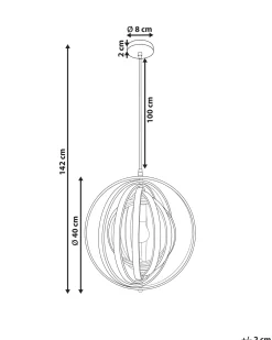Loftlampe MURRELL Poppeltræ Lysebrun