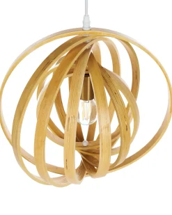 Loftlampe MURRELL Poppeltræ Lysebrun