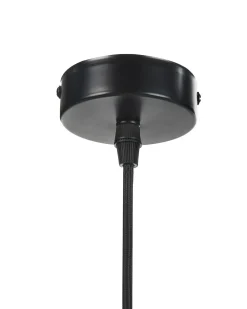 Loftlampe MURRELL Poppeltræ Sort