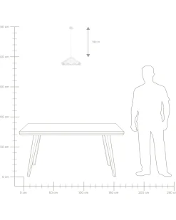 Loftlampe NEVOLA Metal Hvid
