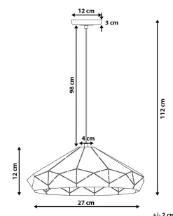Loftlampe NEVOLA Metal Hvid