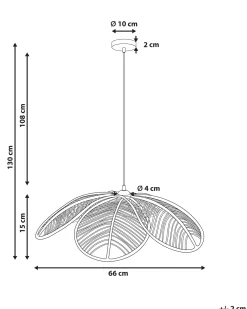 Loftlampe NIGUA Rattan Naturlig
