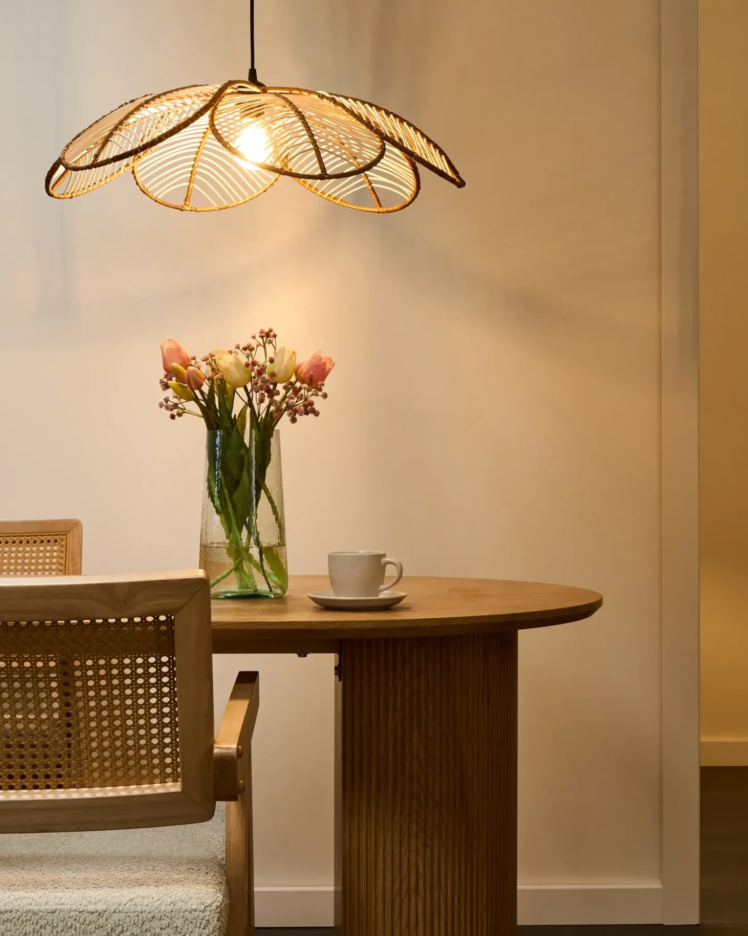 Loftlampe NIGUA Rattan Naturlig
