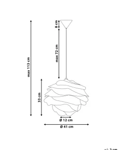 Loftlampe NILE Hvid
