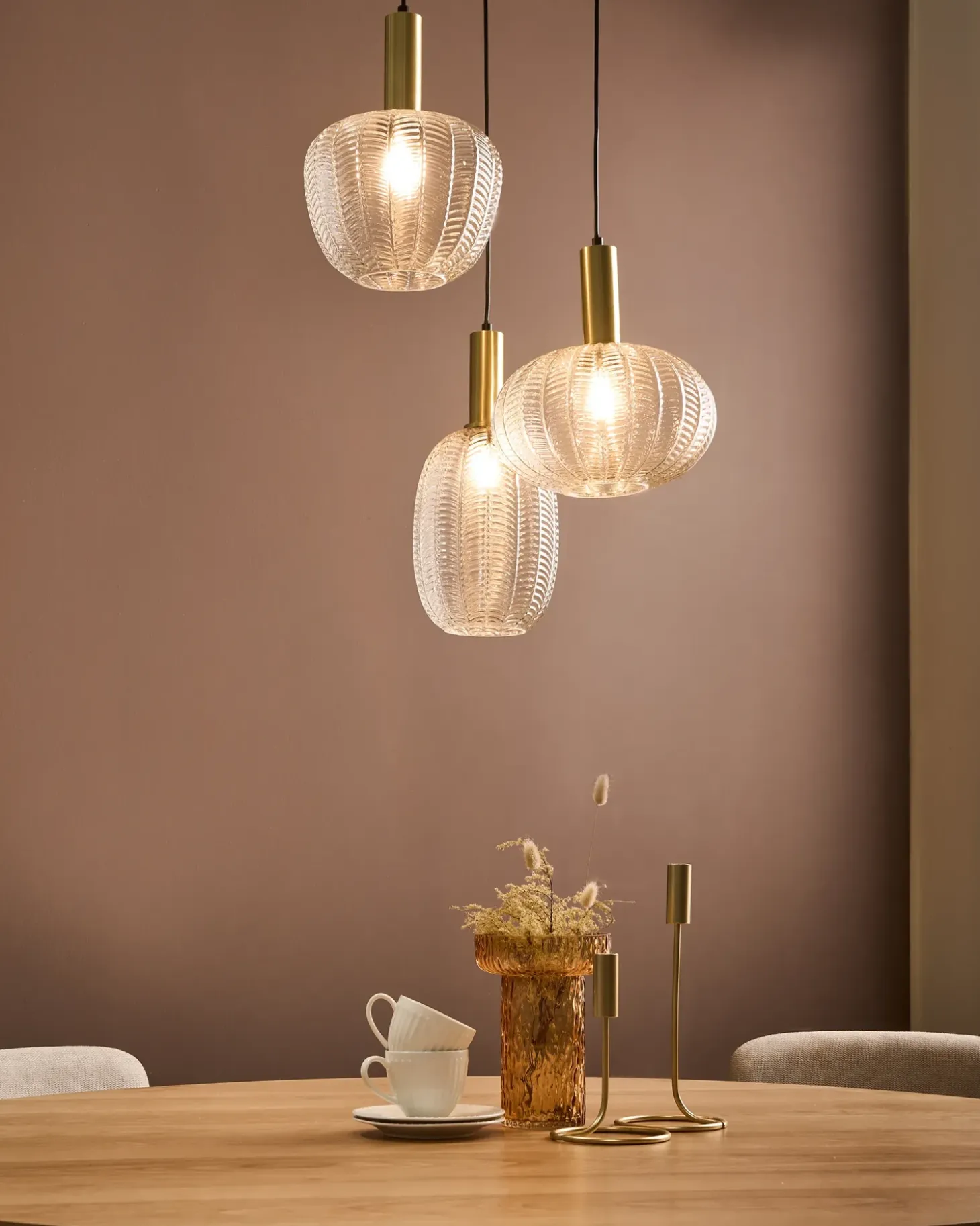 Loftlampe NJORO Glas Transparent