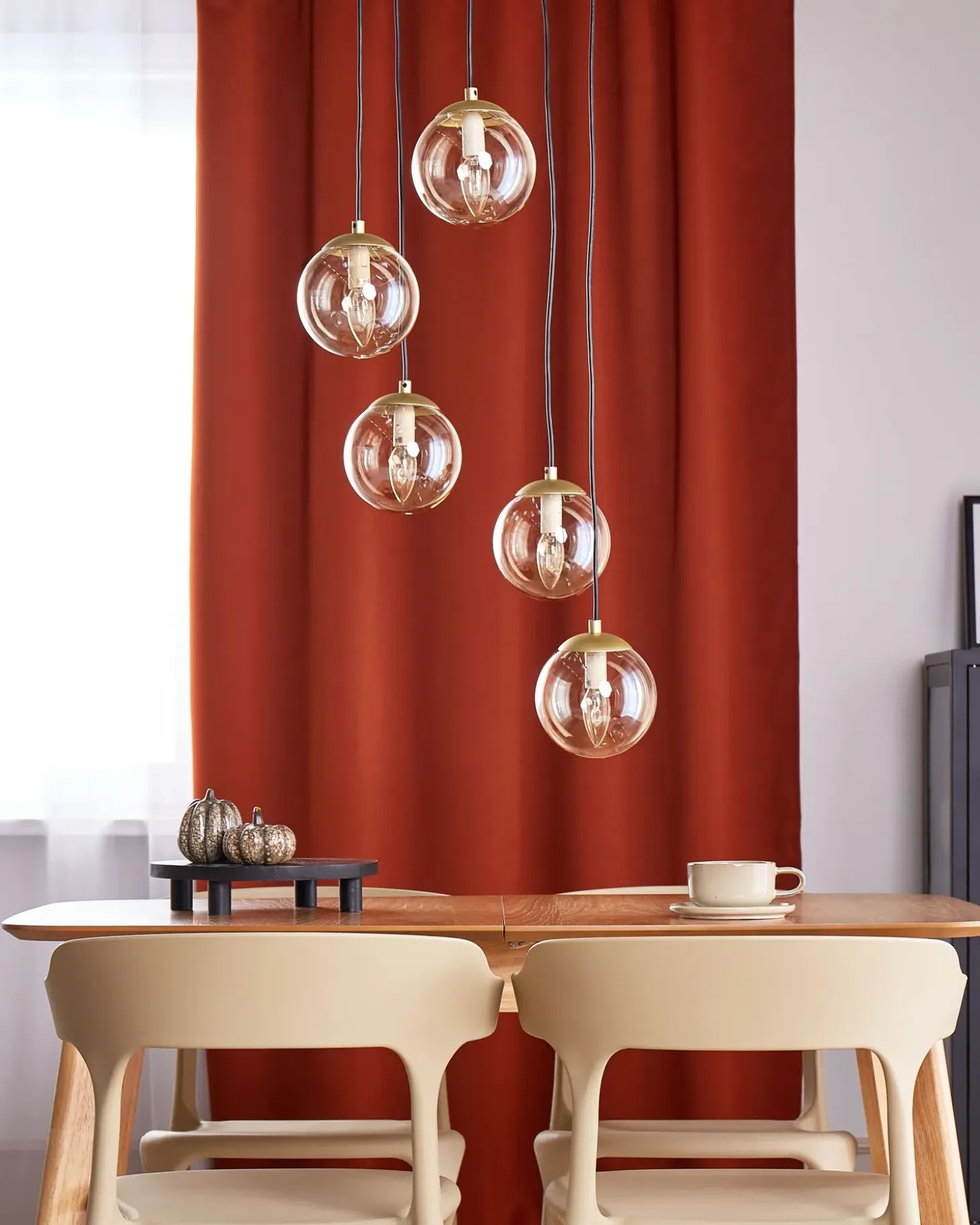 Loftlampe NOEL Glas Guld