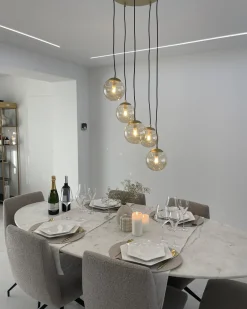 Loftlampe NOEL Glas Guld
