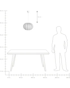 Loftlampe OKER Grå