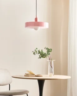 Loftlampe PAALA Glas Lyserød