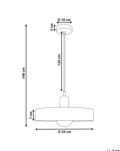 Loftlampe PAALA Glas Lyserød