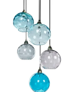 Loftlampe PABELLON Glas Blå