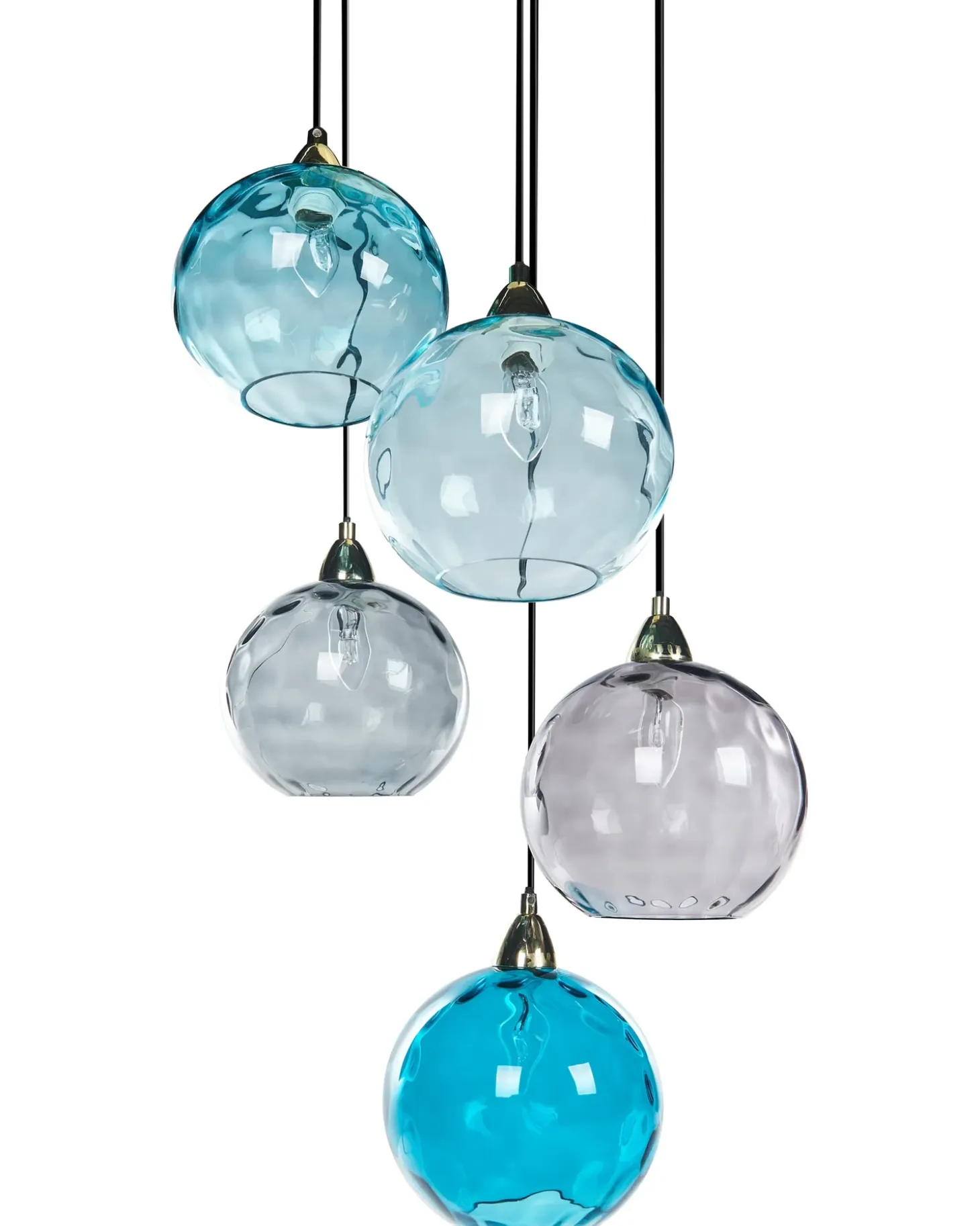 Loftlampe PABELLON Glas Blå