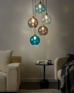 Loftlampe PABELLON Glas Blå