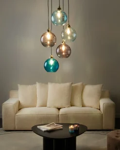 Loftlampe PABELLON Glas Blå