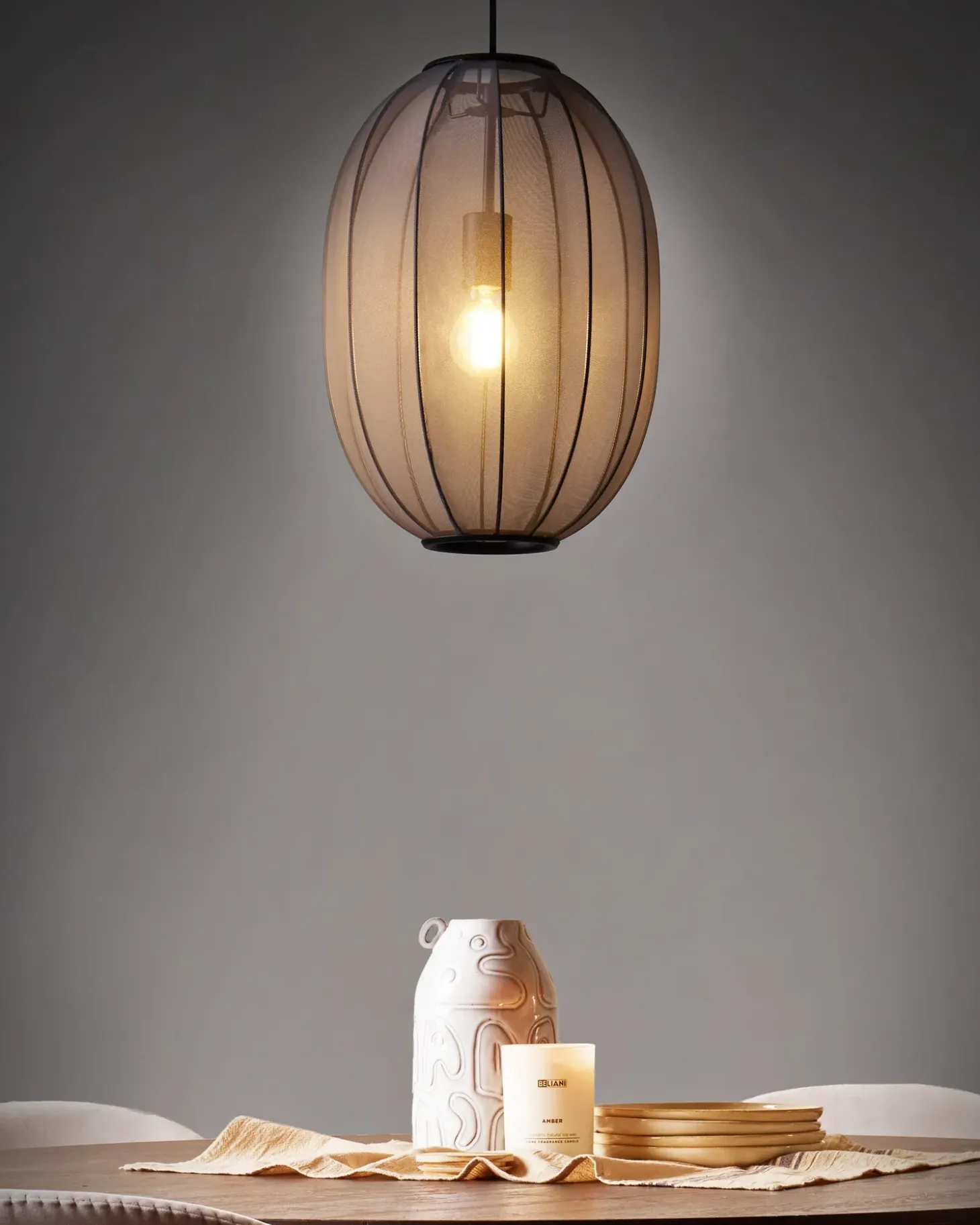 Loftlampe PADAMO Sort