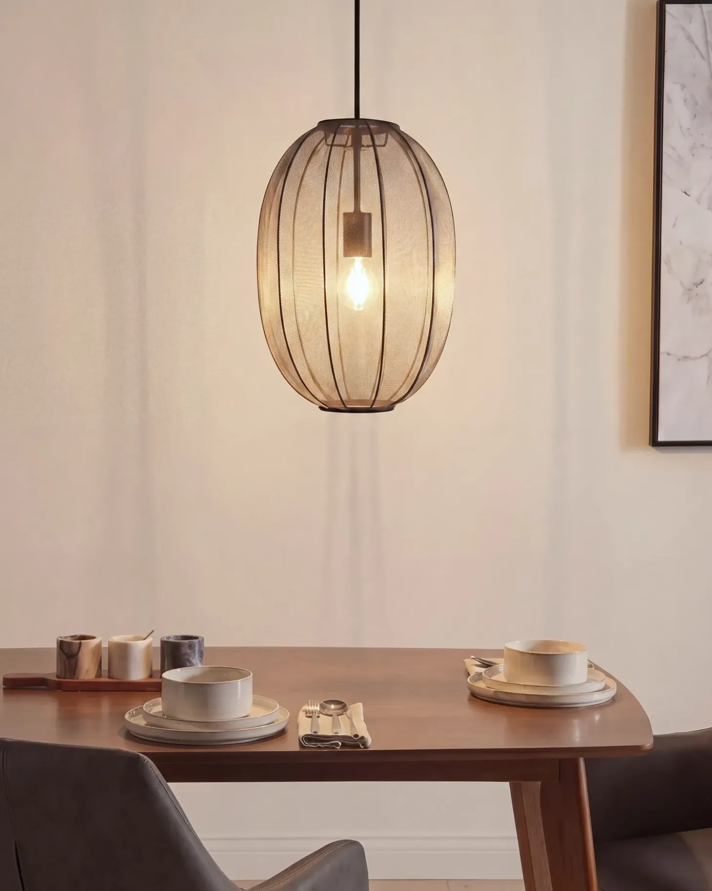Loftlampe PADAMO Sort