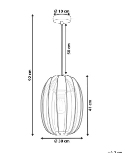 Loftlampe PADAMO Sort