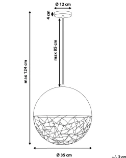 Loftlampe PADMA Metal Kobber