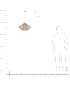 Loftlampe PALMETTO Bomuld Beige
