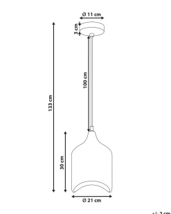 Loftlampe PANDU Mangotræ Lysebrun
