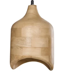 Loftlampe PANDU Mangotræ Lysebrun