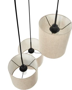 Loftlampe PARGUAZA Hør Lys Beige