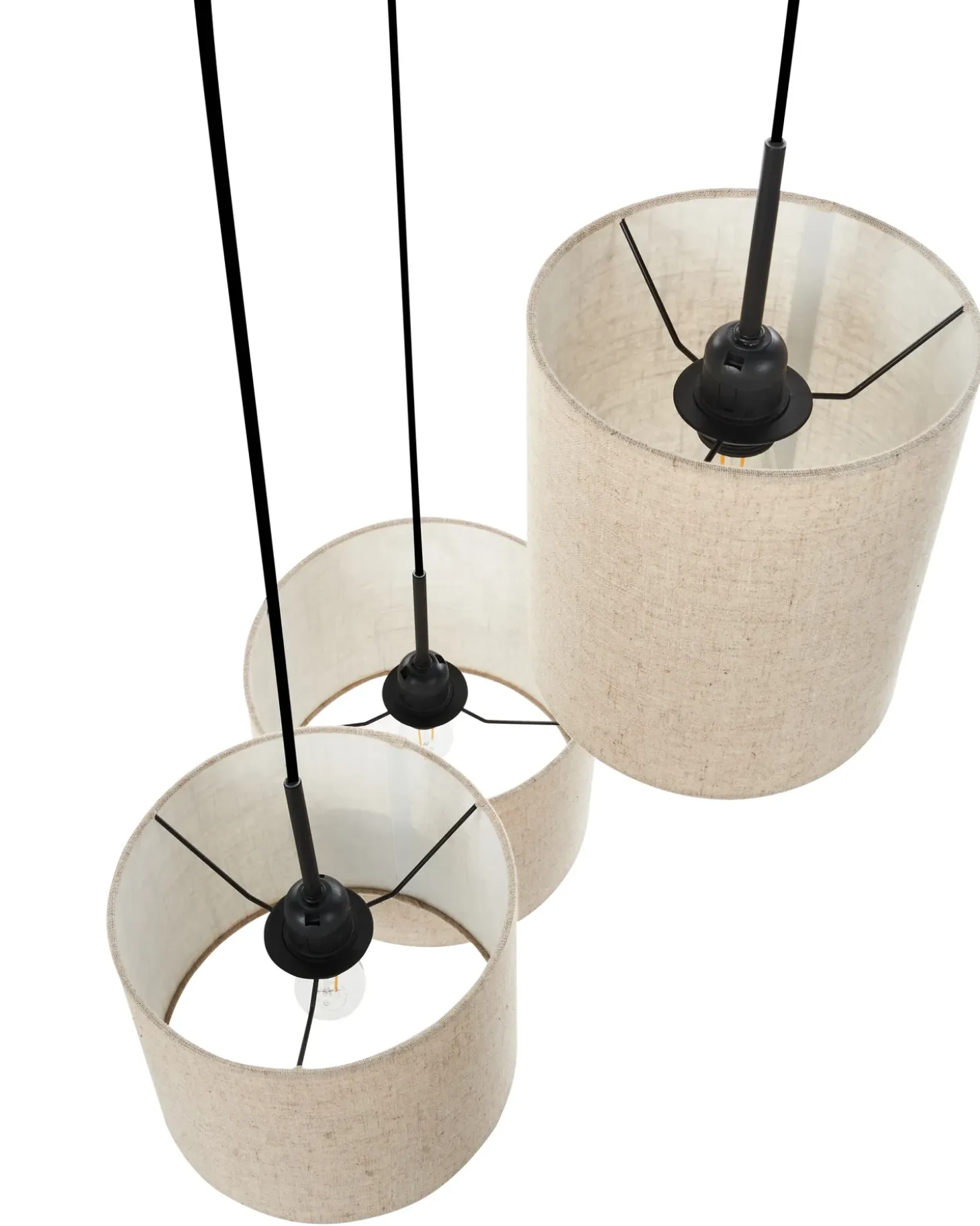 Loftlampe PARGUAZA Hør Lys Beige