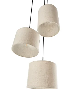 Loftlampe PARGUAZA Hør Lys Beige