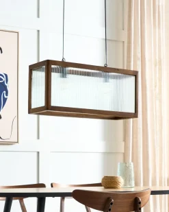 Loftlampe PENNA Mangotræ Brun