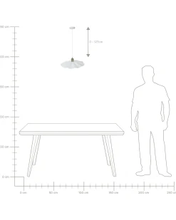 Loftlampe PHILS Metal Hvid