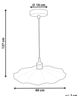 Loftlampe PHILS Metal Hvid