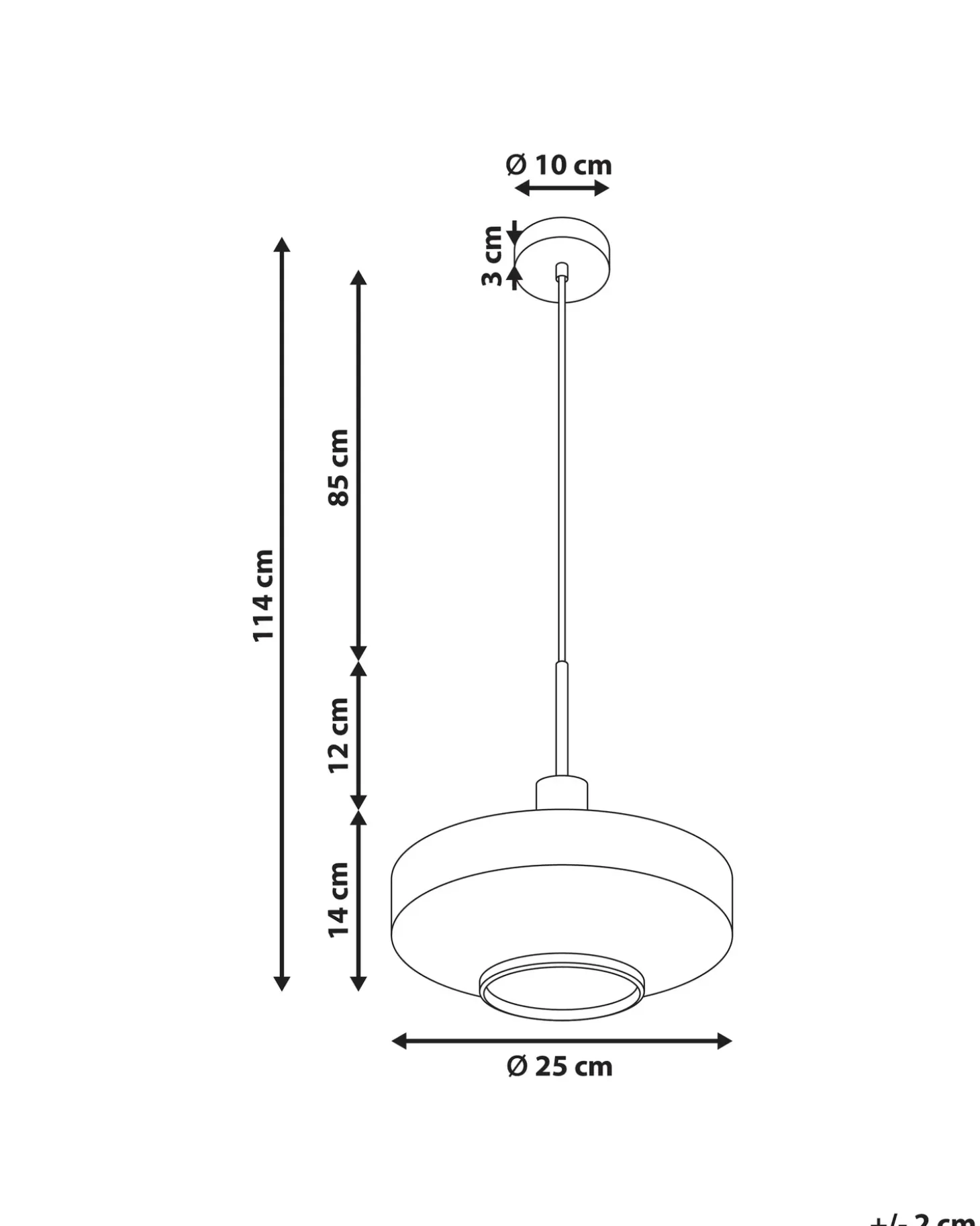 Loftlampe PIRRIS Glas Transparent