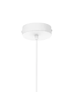 Loftlampe PORONGOS Papmaché Hvid