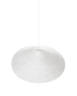 Loftlampe PORONGOS Papmaché Hvid