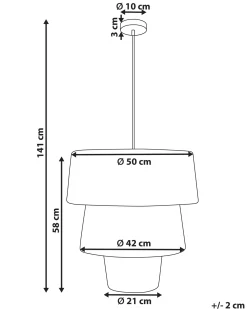 Loftlampe PREMAT Flet Naturlig