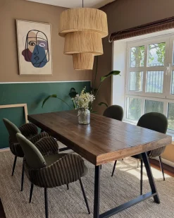 Loftlampe PREMAT Flet Naturlig