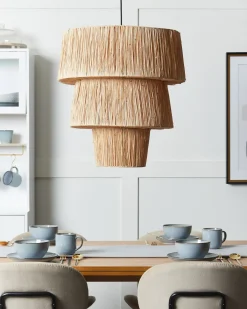 Loftlampe PREMAT Flet Naturlig