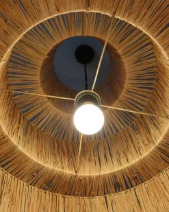 Loftlampe PREMAT Flet Naturlig