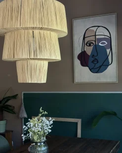 Loftlampe PREMAT Flet Naturlig