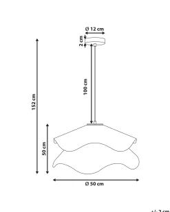 Loftlampe PUNGWE Hvid