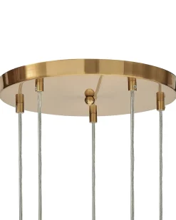 Loftlampe RALFES Glas Messing