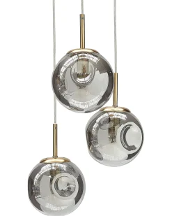 Loftlampe RALFES Glas Messing
