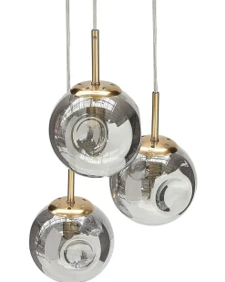 Loftlampe RALFES Glas Messing