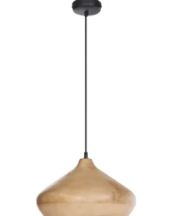 Loftlampe RAWI Mangotræ Lysebrun